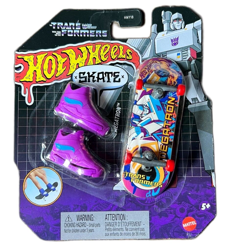 Hot Wheels Skate Transformers Megatron Fingerboard Set – Mattel – New in Package